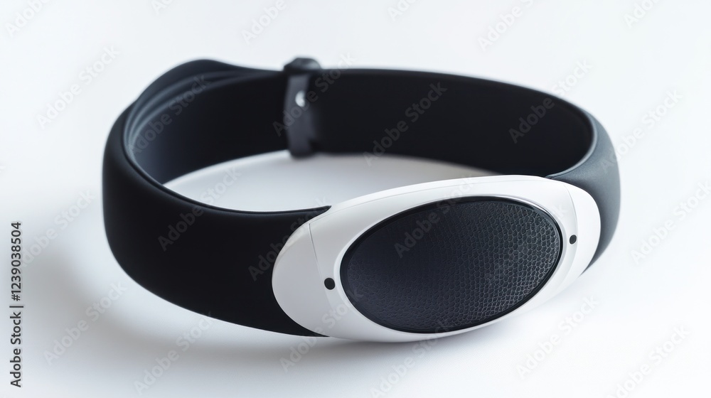 Black and White Wearable Technology Device Black and White Wearable Technology Device