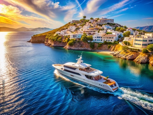 Luxurious Yacht Cruise in the Greek Islands: Stunning Aegean Sea Views