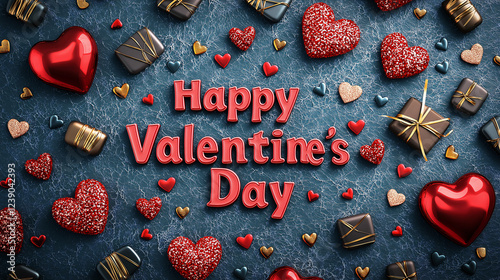 Professional best selling stock photography, valentine's day background that reads "Happy Valentine's Day"
