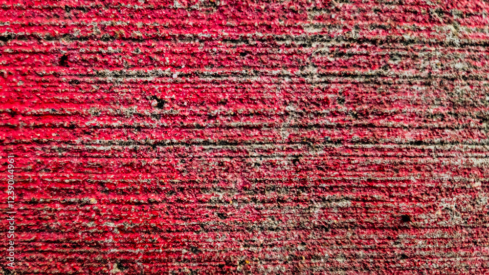 Obraz premium abstract red color rough stamped texture blank empty concrete surface presentation template backdrop