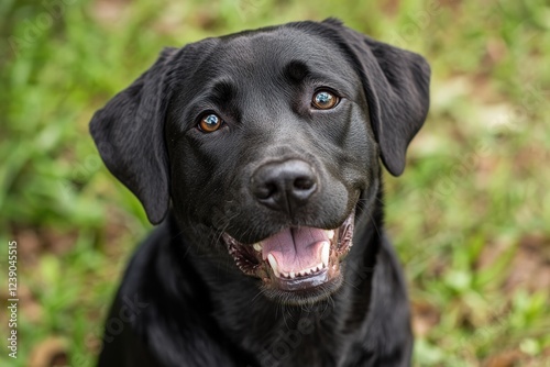 Wallpaper Mural Closeup of a very happy, smiling dog on a white background Torontodigital.ca