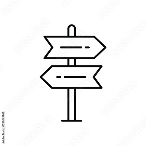 Direction Sign vector icon