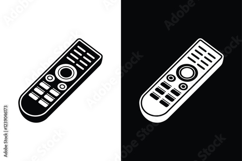 Remote control icon  vector on White Background ,Vector Art Illustration on white background.