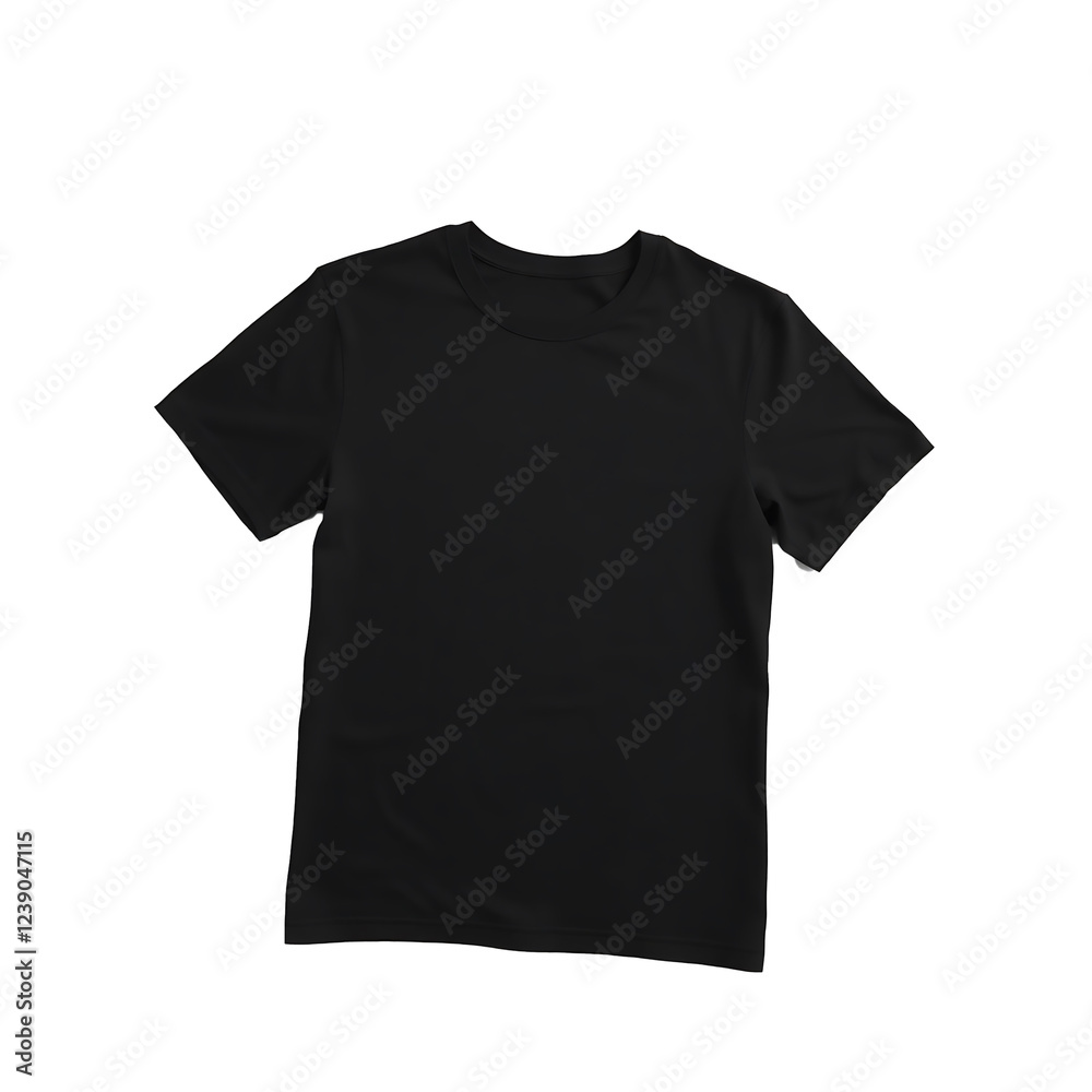 Plain T-Shirt Isolated on White Background