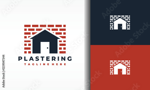 Plastering House Logo Design
