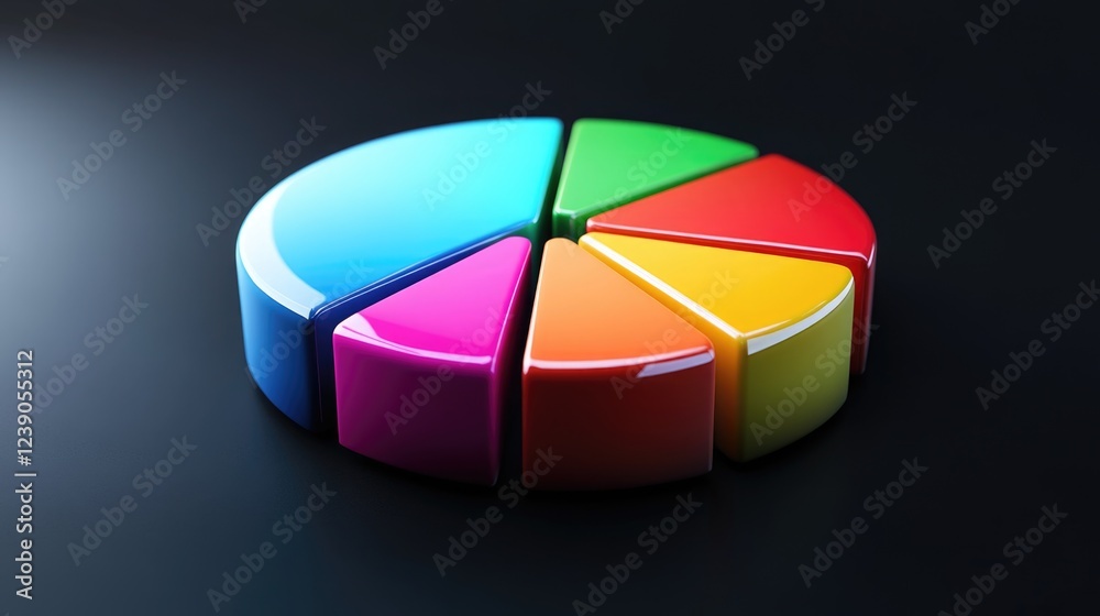 Obraz premium Colorful Pie Chart