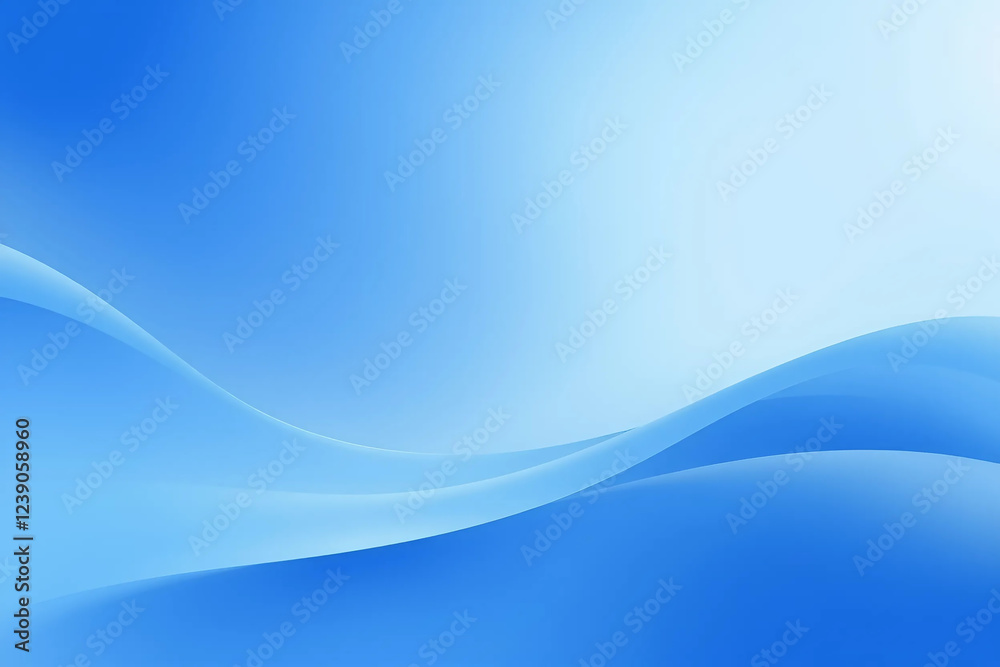 Abstract Background with Blue Tones and Gentle Curved Lines Abstract Background with Blue Tones and Gentle Curved Lines