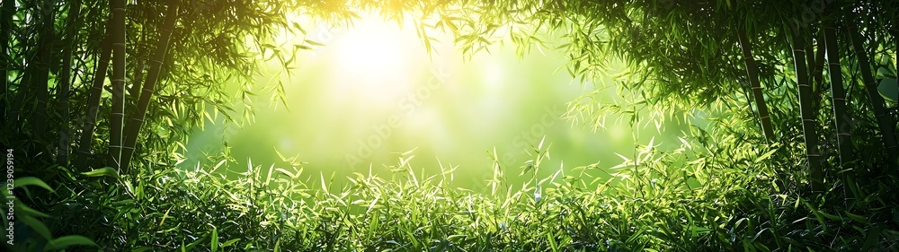 A tranquil bamboo grove bathed in soft, golden sunlight, creating a serene atmosphere filled with vibrant greens and warm hues, perfect for relaxation and nature lovers. A tranquil bamboo grove bathed in soft, golden sunlight, creating a serene atmosphere filled with vibrant greens and warm hues, perfect for relaxation and nature lovers.