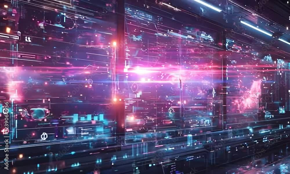 Glowing VR Chemistry Lab with Interactive 3D Hovering Molecules for Futuristic Science Education Classroom