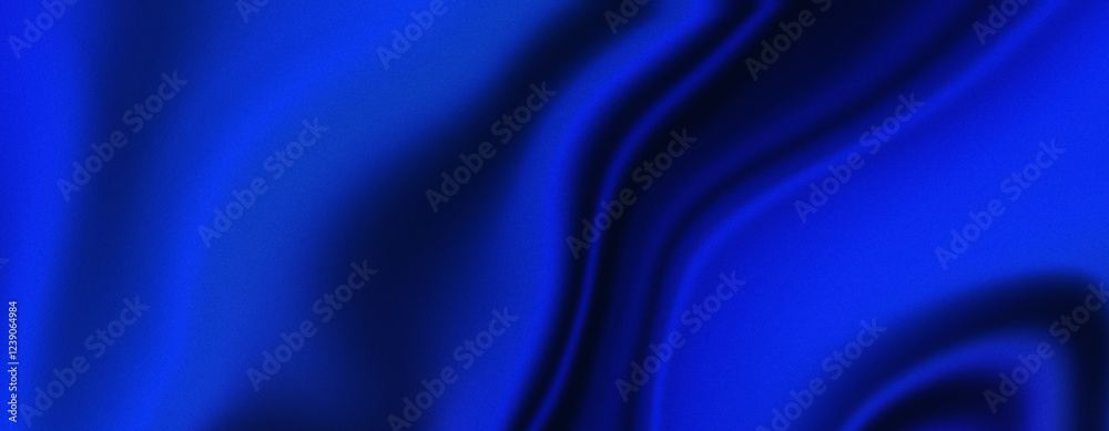 Obraz premium Blue silk texture fabric background satin drape textile