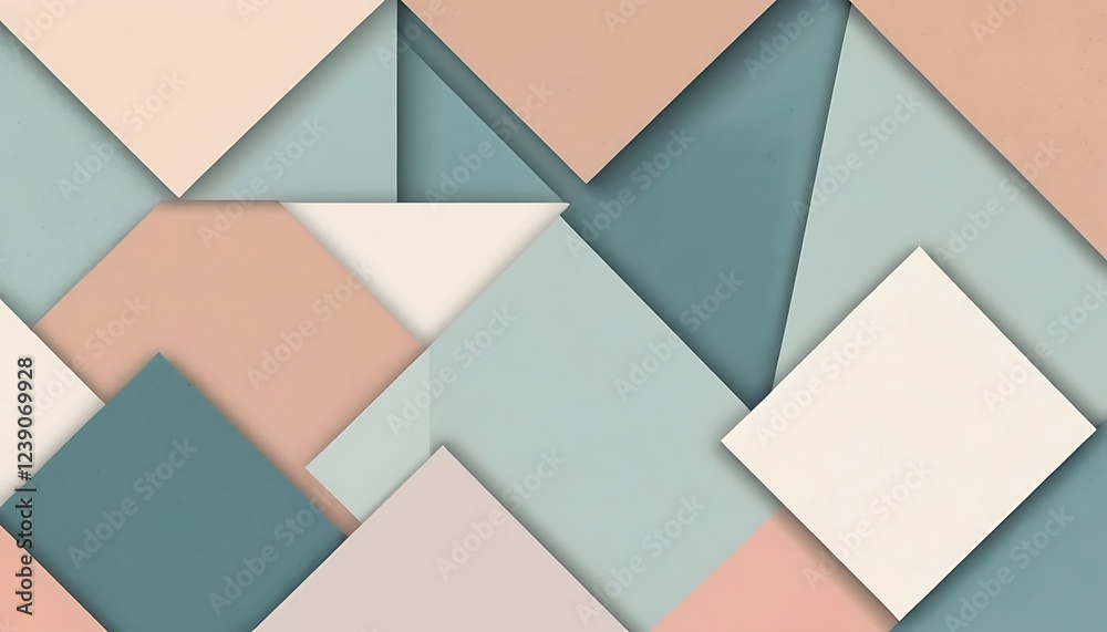 Abstract Geometric Pattern In Pastel Colors Abstract Geometric Pattern In Pastel Colors