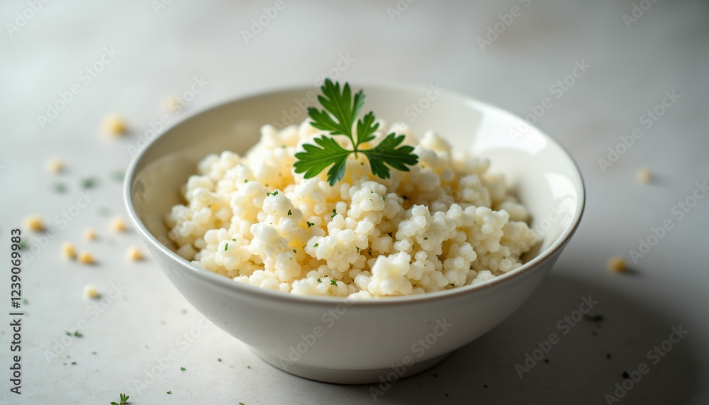 Cauliflower rice in a bowl Cauliflower rice in a bowl
