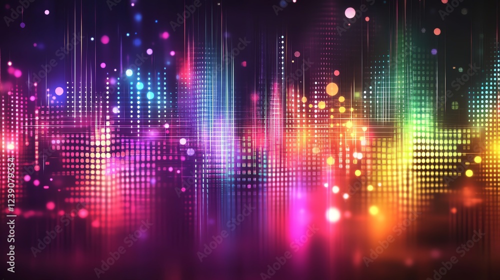 Vibrant abstract digital wave background with colorful lights and dynamic design. Vibrant abstract digital wave background with colorful lights and dynamic design.