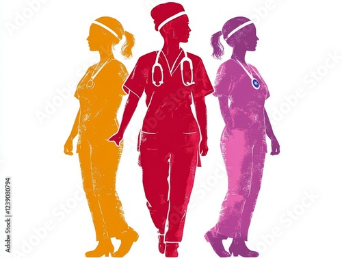 Nurses walking together: celebrating national nurses day