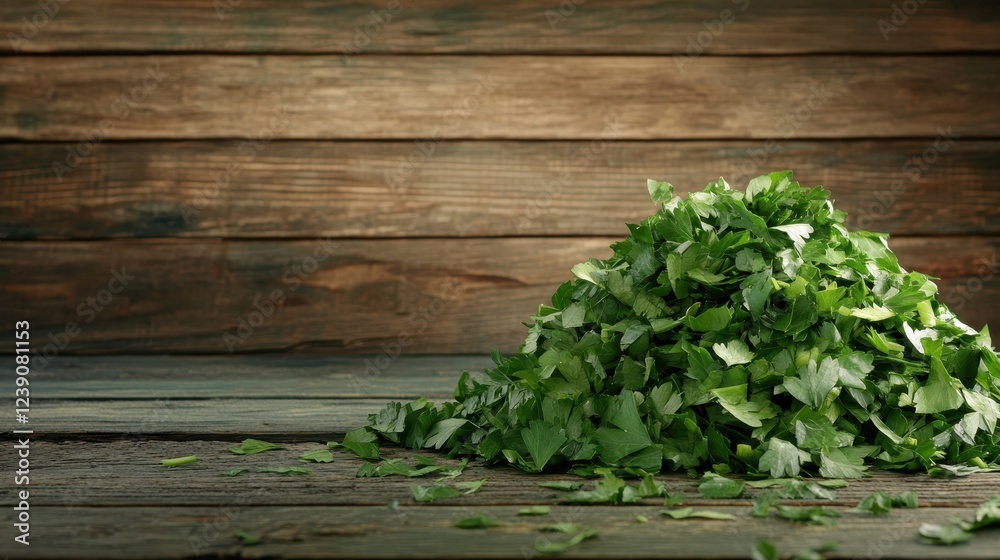 This vibrant image captures freshly chopped herbs arranged on a rustic wooden table, showcasing the organic textures and colors of the ingredients. This vibrant image captures freshly chopped herbs arranged on a rustic wooden table, showcasing the organic textures and colors of the ingredients.