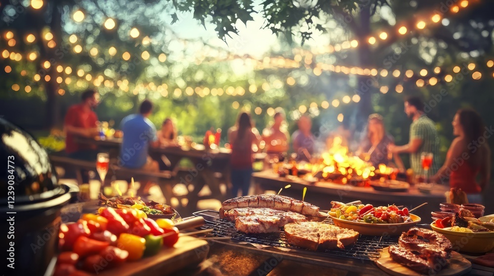 Enjoying delicious food and great company on Independence Day. Enjoying delicious food and great company on Independence Day.