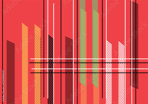 Tartan check plaid pattern. Seamless simple textured dark plaid vector illustration for flannel shirt, blanket, duvet cover, other textile print.