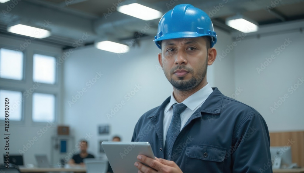 Portrait of Confident Male Engineer in Industrial Setting Portrait of Confident Male Engineer in Industrial Setting