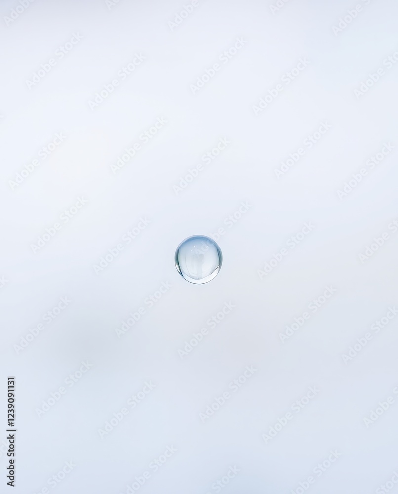 Minimalistic Droplet Floating in Serenity Minimalistic Droplet Floating in Serenity