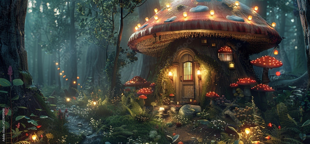 fairy tale castle in forest fairy tale castle in forest