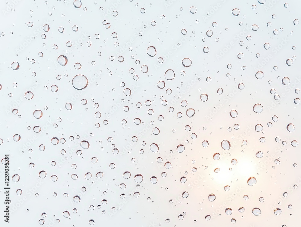 Gentle scattered droplets on a soft gradient background with a glowing effect Gentle scattered droplets on a soft gradient background with a glowing effect