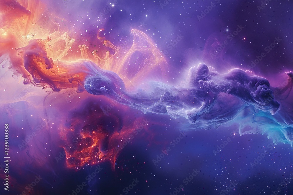 Fototapeta premium Background of galaxy and stars