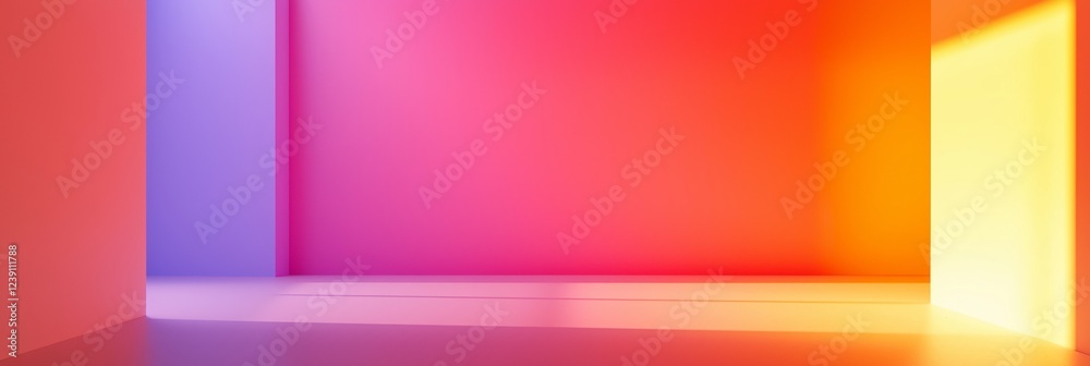 Fototapeta premium A serene space filled with soft color gradients, inviting tranquility.