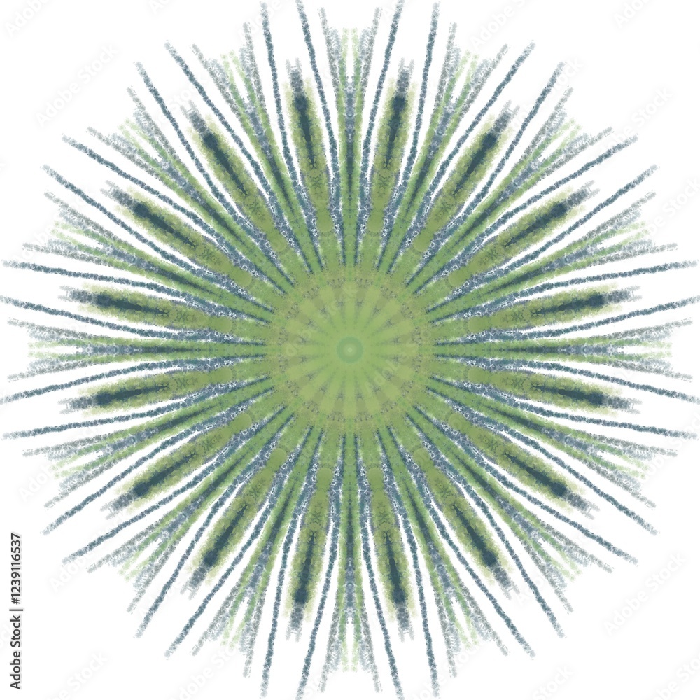 Obraz premium Dark Paint Brushes Round mandalas in vector.Abstract design element.Decorative retro ornament.Graphic template for your design.Hand Drawn Mandala.Radiant Peaceful Petals book.Art on the wall.