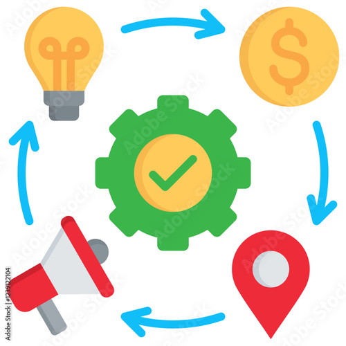 Marketing Mix  Icon