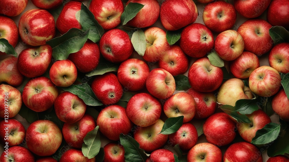 Background filled with fresh apples, top view, autumn harvest or crop Background filled with fresh apples, top view, autumn harvest or crop