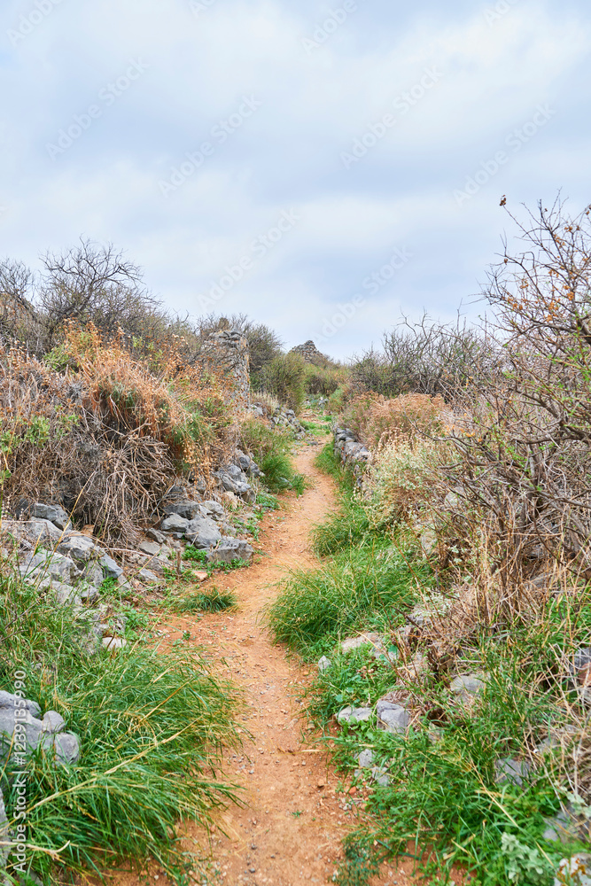 path to the mountain Monemvasia path to the mountain Monemvasia