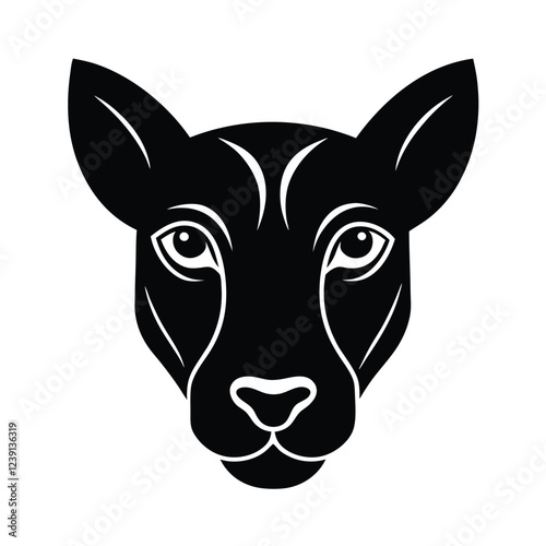 Realistic 3d Animal Face Vector Illustration With Depth And Shading Effects