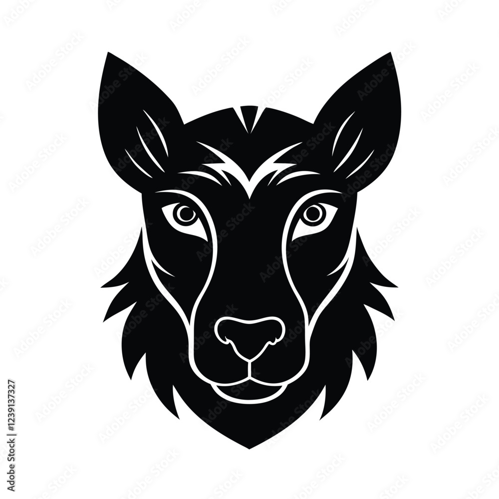 Fototapeta premium Custom Animal Avatar Head Vector A Personalized Profile Picture For Social Media