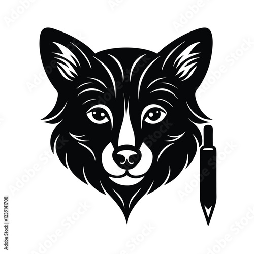 Timeless Pen And Ink Creature Visage Vector A Traditional Artistic Illustration