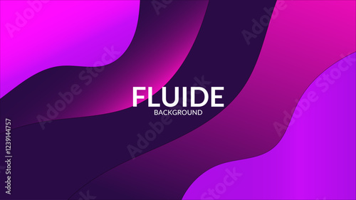 Vibrant digital landscape with a beautiful purple gradient background and flowing waves beneath a starlit sky