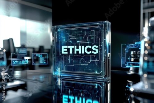 Digital display of the word 