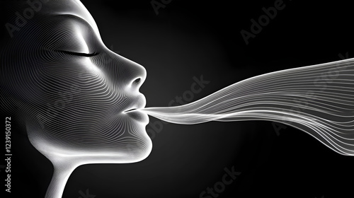 Smoke magic. Abstract smoky background.