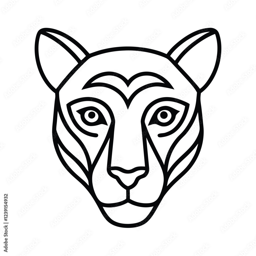 Fototapeta premium illustration of a head