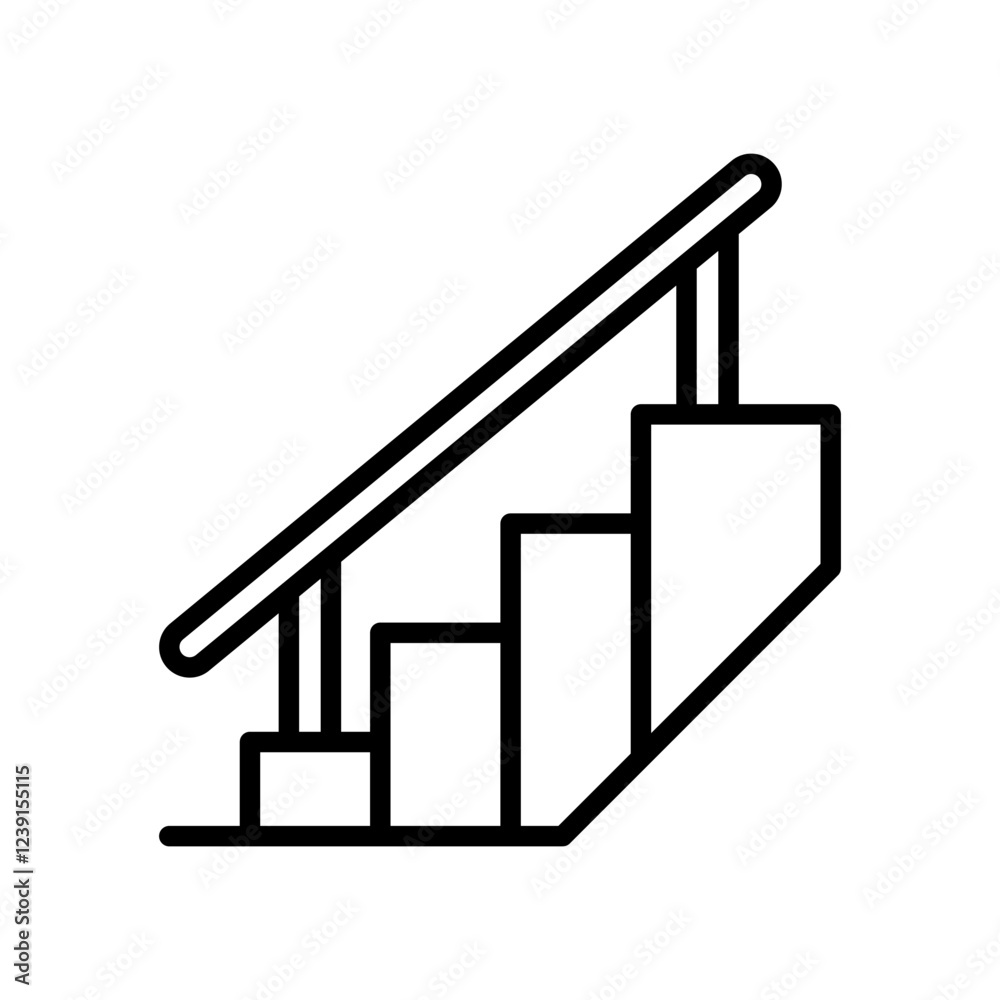 house stairs icon line vector design house stairs icon line vector design