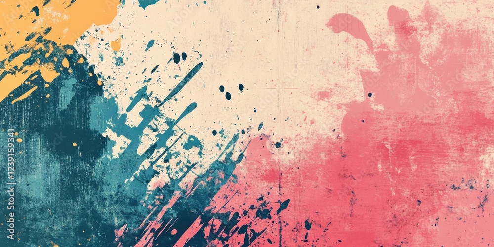 Fototapeta premium Abstract Colorful Splashes and Paint Texture