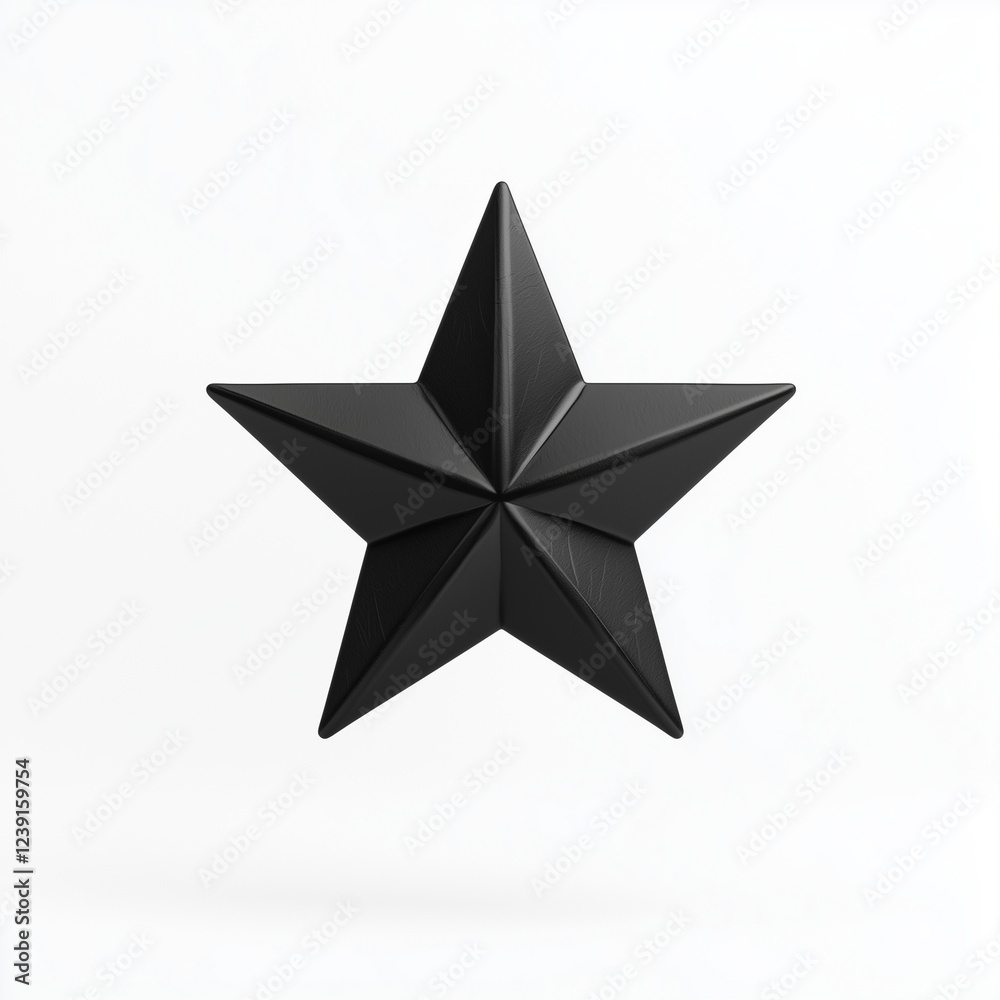 Obraz premium Perfect Sharp Symmetry: The Tiny Black Star Symbol