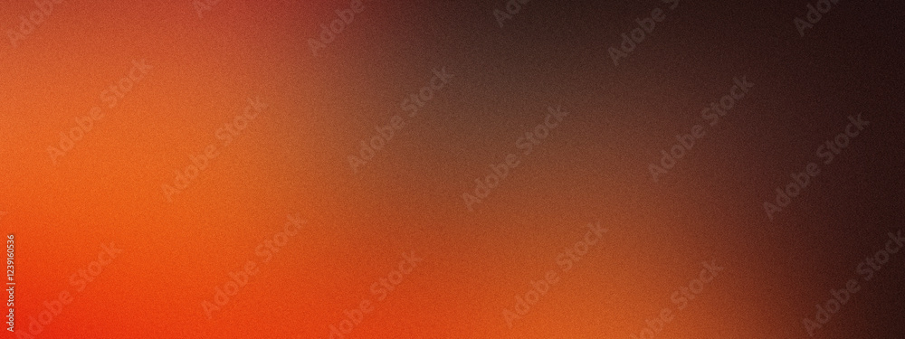 abstract background with blurred gradient of red orange, dark brown hues, noise effect