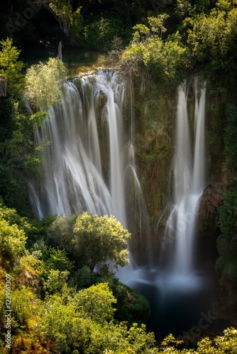 waterfalls in krka national park in croatia