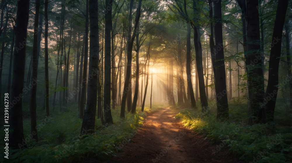 Naklejka premium Forest Path