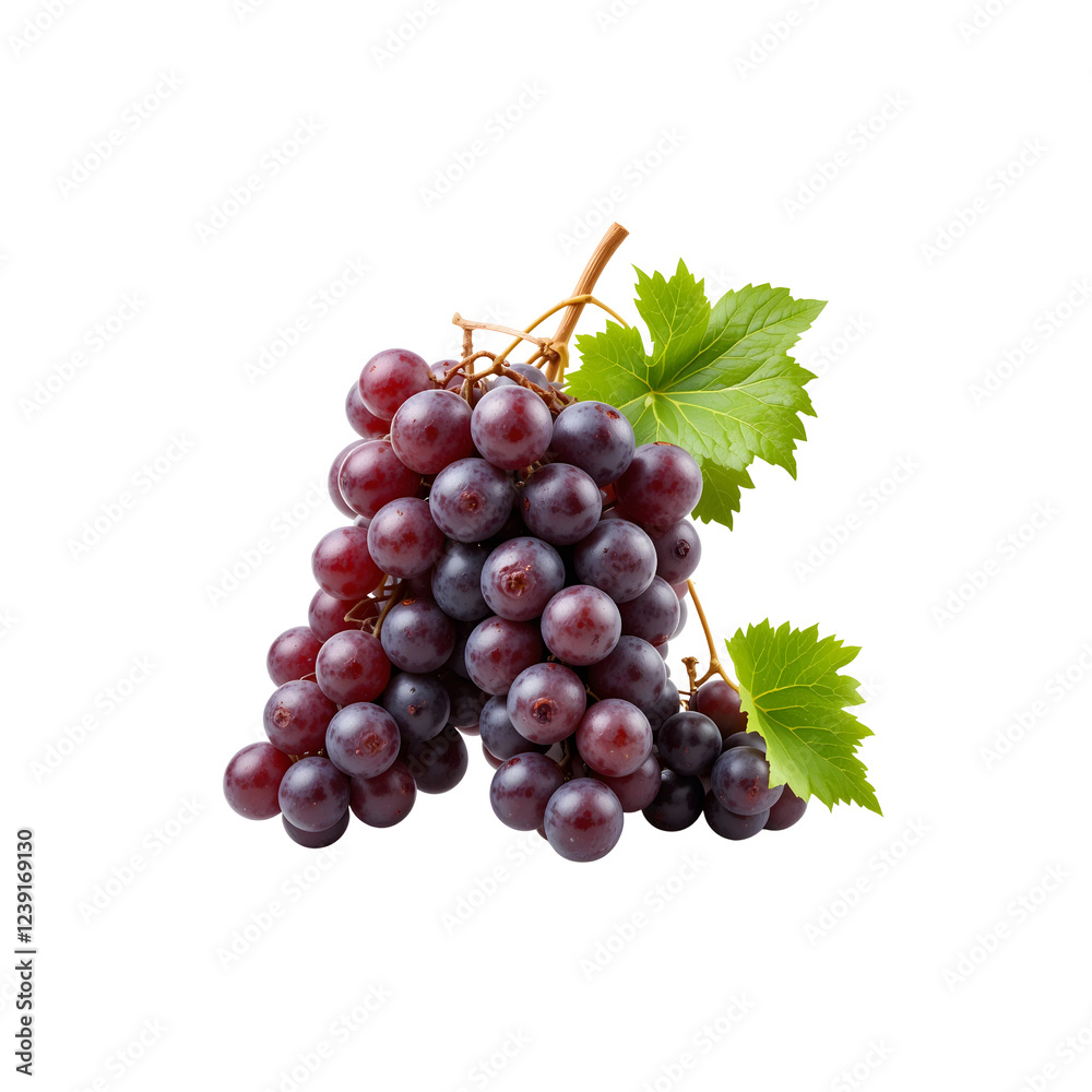 Fototapeta premium Grapes full As well as isolated on white background