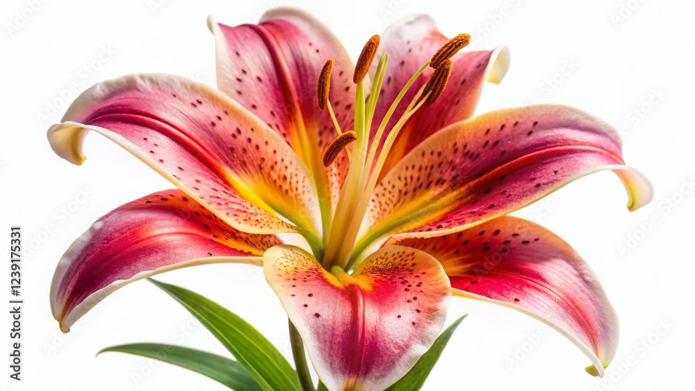 Fototapeta premium Regal Lily in Full Bloom with High Depth of Field