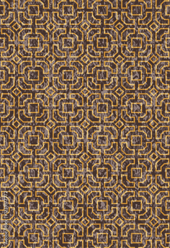 Kilim and Navajo Vector Carpet modern Pattern with trending colors in high resolution
