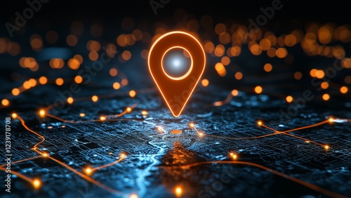 GPS tracking pulsing signal. A vehicle transmitting GPS signal. Searching car location