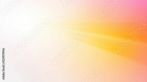 Soft gradient of yellow and orange light blending into a clean white background, calm and warm aesthetic,