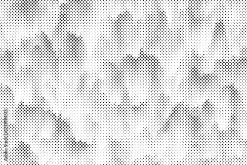 Abstract halftone background. Black and white halftone grunge texture. Vector Abstract overlay. Grunge halftone black dost texture background.